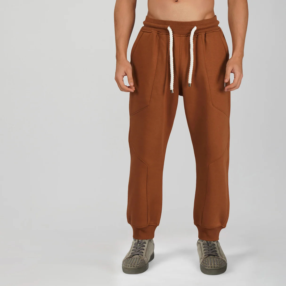 Cotton Fleece Jogging Trousers 'Bison'