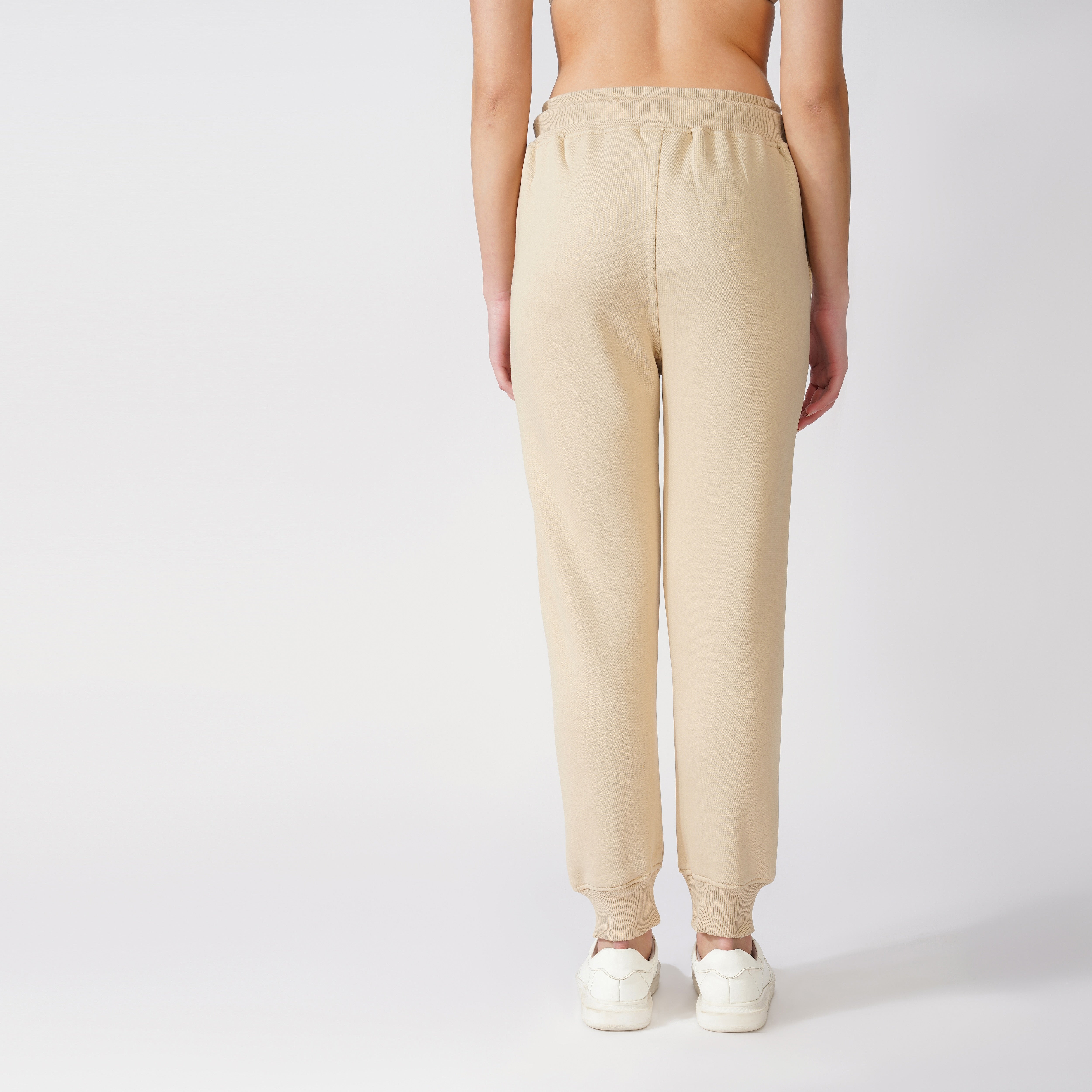 Cotton Fleece Jogging Trousers 'Ivory Titan' (W)