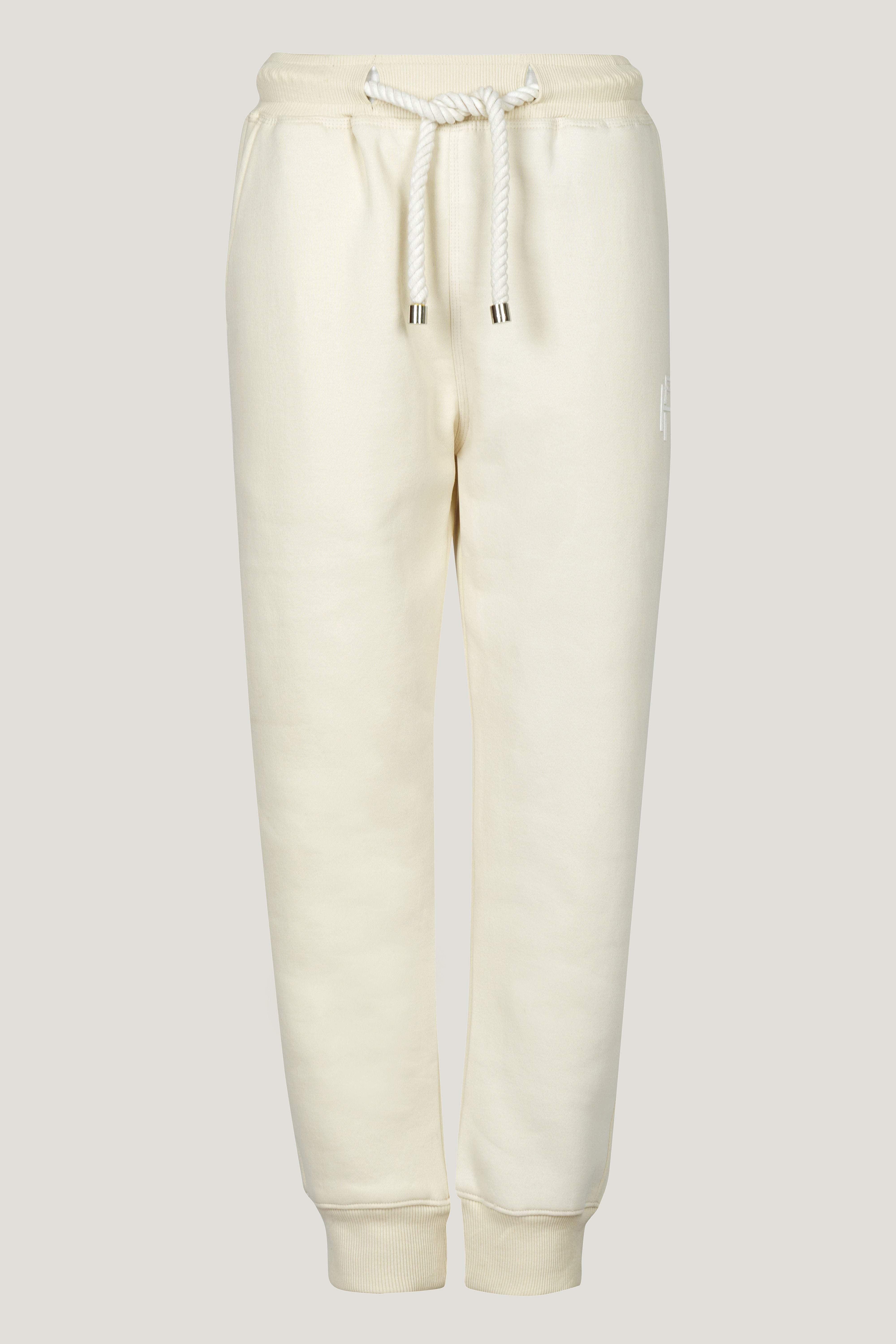 Cotton Fleece Jogging Trousers  'Vanilla Creme'