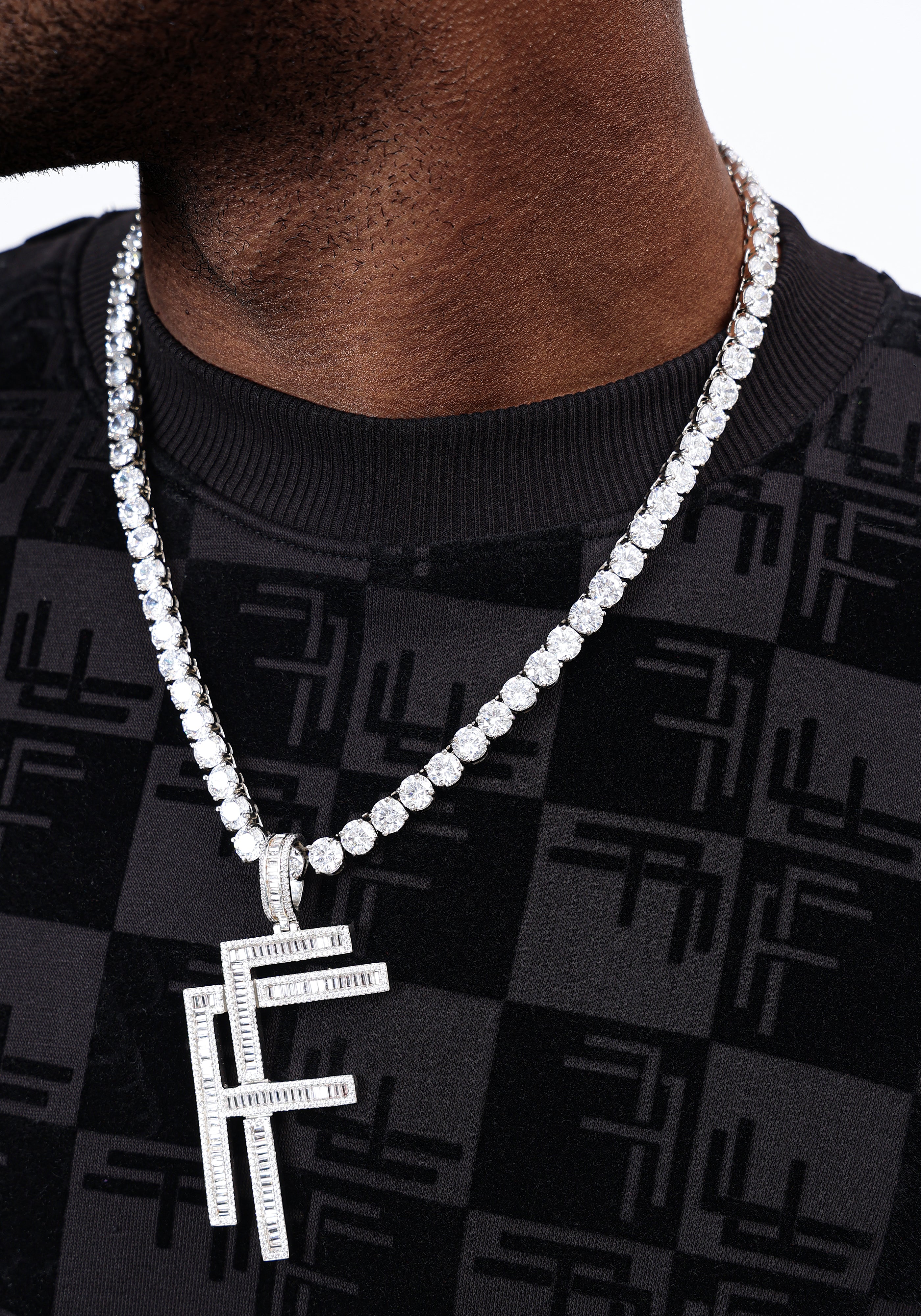 FL Stacked Shield Limited Edition Monogram Pendant