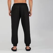 Cotton Fleece Jogging Trousers 'Rich Black'