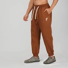 Cotton Fleece Jogging Trousers 'Bison'